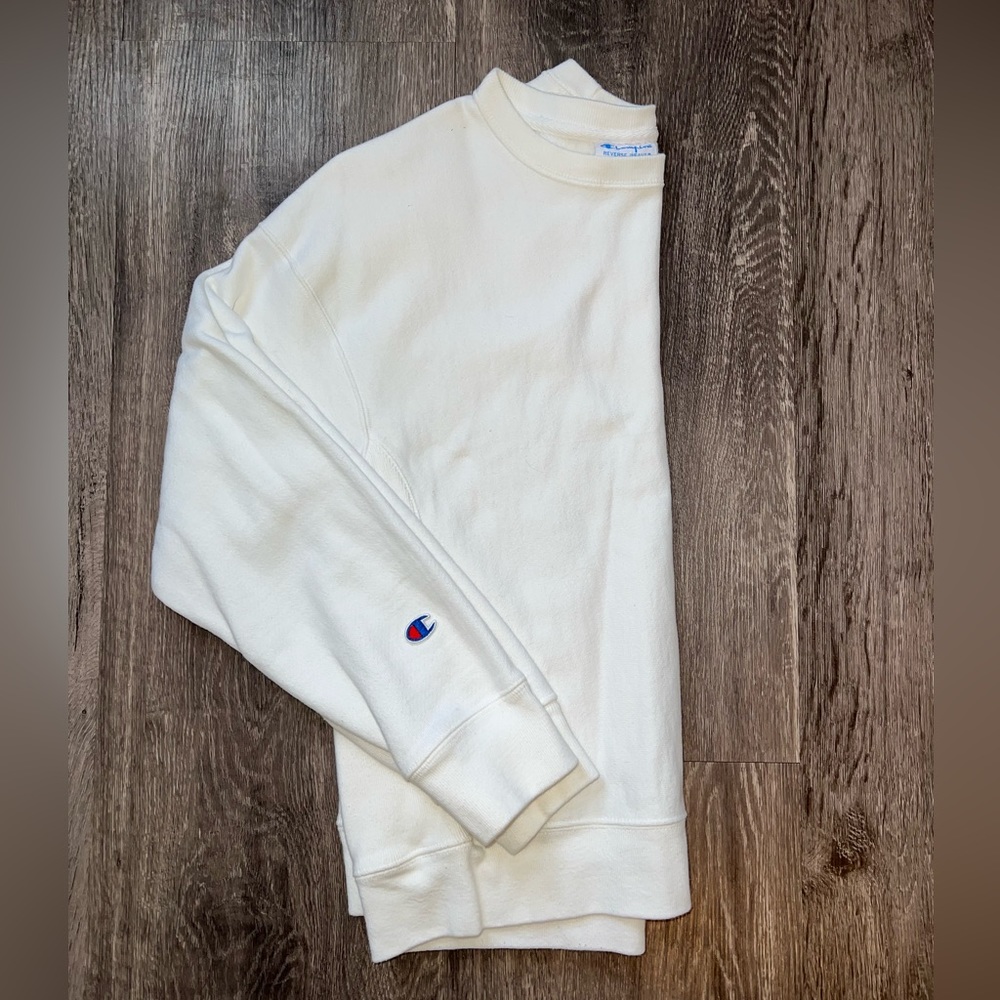 Champion White Crewneck